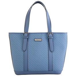 London Fog River Woven Embossed Tote