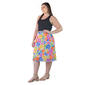 Plus Size 24/7 Comfort Apparel Midi Floral Skirt - image 2