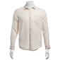 Mens Mountain Ridge Long Sleeve Flannel Shirt - Herringbone Ecru - image 1