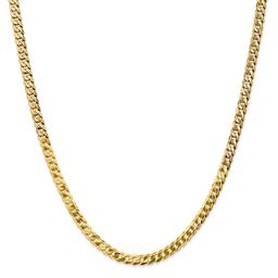 Mens Gold Classics™ 4.75mm. 14k Gold Beveled Curb Chain Bracelet