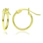 14kt. Gold Plated Over Sterling Silver Polished Hoop Earrings - image 1
