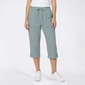 Womens Jordana Rose Rib Drawstring Waist Capris - image 1