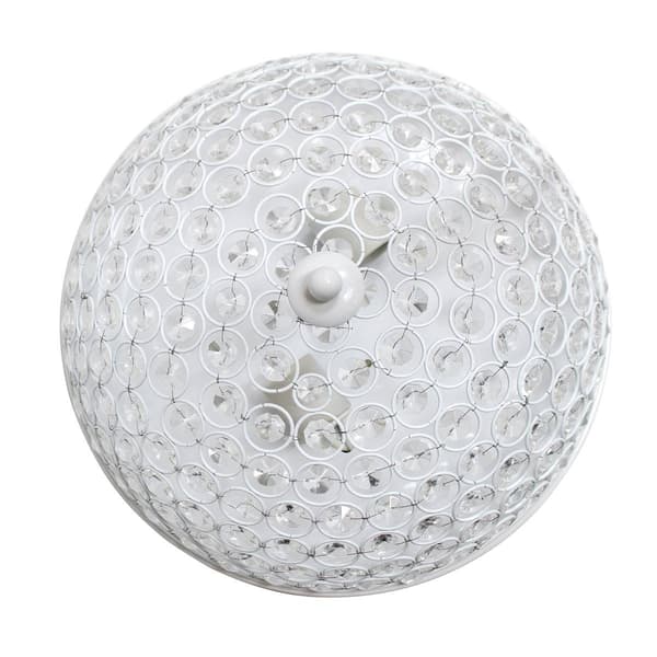 Lalia Home Crystal Glam 2 Light Ceiling Flush Mount Fixture