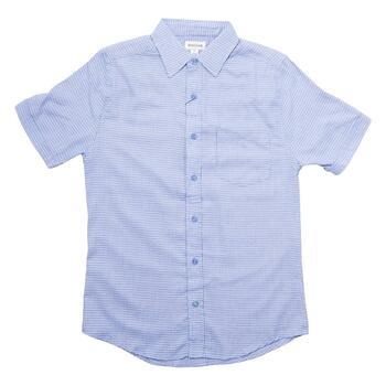 Mens Haggar® Tuckless Button Down Shirt - Delta Blue - Boscov's