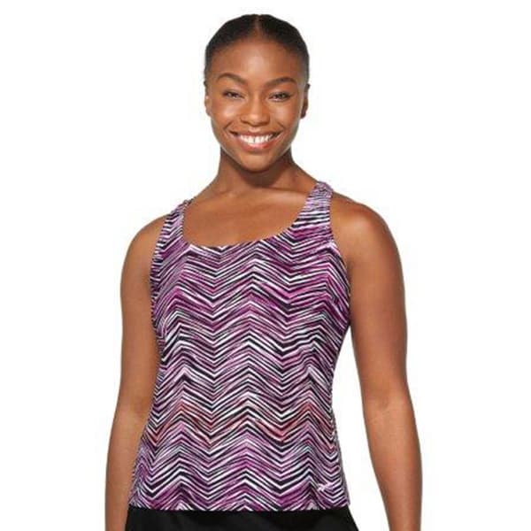 Womens Reebok Coastline Racerback Tankini Swim Top