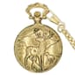 Mens Gold Alloy Engraved Deer Pocket Watch - 37745 - image 1