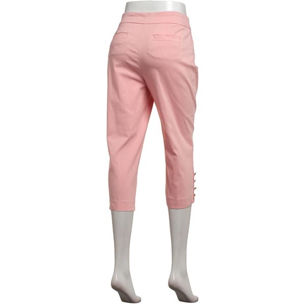 Petite Zac & Rachel Pull On Solid Millennium Cropped Capris