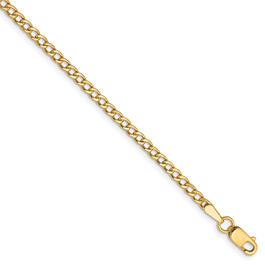 Gold Classics&#40;tm&#41; 2.5mm. 14k Semi Solid Curb Link Bracelet