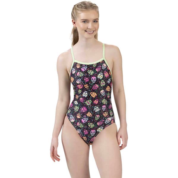 Womens Dolfin(R) Uglies V-2 Back Cross Bones One Piece Swimsuit - image 