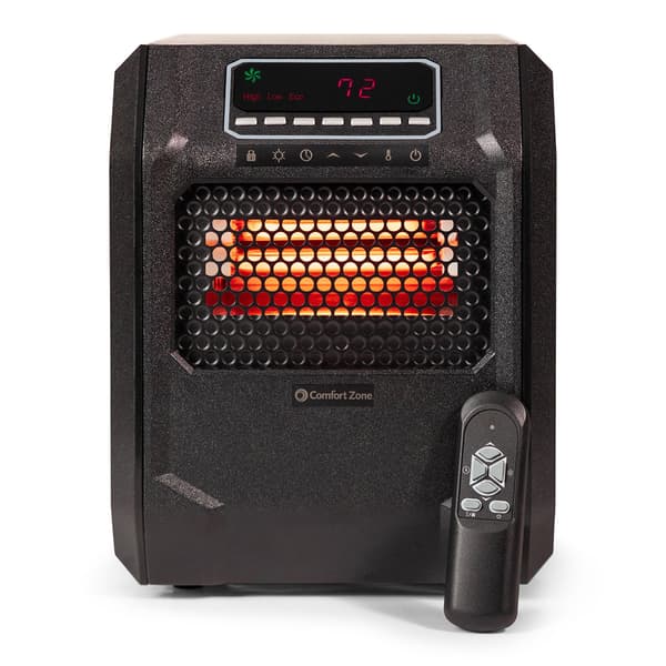 Comfort Zone Digital Quartz Infrared Heater with Remote - image 