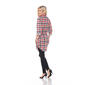 Womens White Mark Piper Stretch Plaid Tunic - image 3