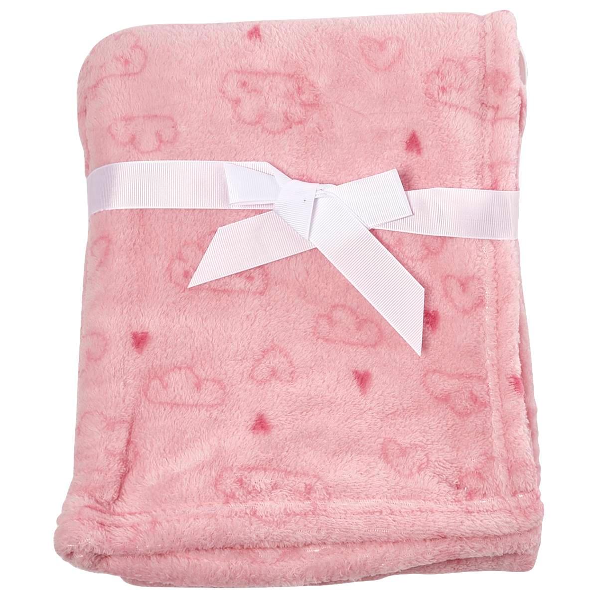 bon bébé® Cloud & Heart Plush Blanket