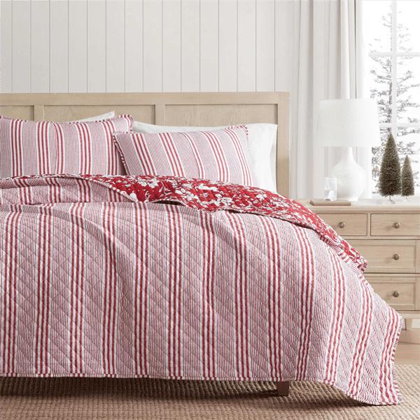 Martha Stewart Dancing Deer Quilt Set