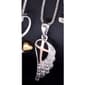 Marsala 1/10ctw. Diamond Accent Cross Necklace - image 1