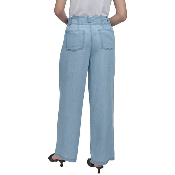 Womens DKNY High Waist Wide Leg Jeans
