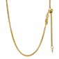 14kt. over Sterling Silver Popcorn Adjustable Chain Necklace - image 1