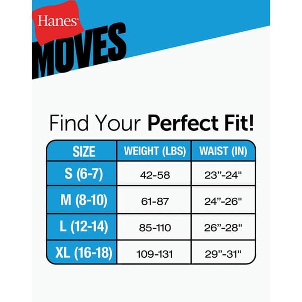 Boys Hanes® 5pk. Moves Breathable Boxer Briefs - Blue/Black