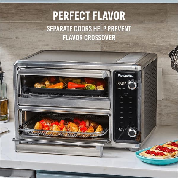 PowerXL Smartsynx(tm) 25qt. Dual Door Air Fryer Oven T067D5-1SP
