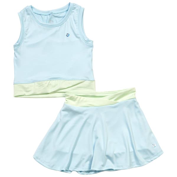 Girls (4-6x) RBX 2pc. Crossover Tank & Skort Set - Ice Water