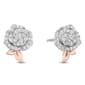 Enchanted by Disney Sterling Silver Yellow Gold Belle Earrings - image 1