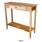 Casual Contemporary Living Acacia Console Table w/ Bottom Shelf - image 8