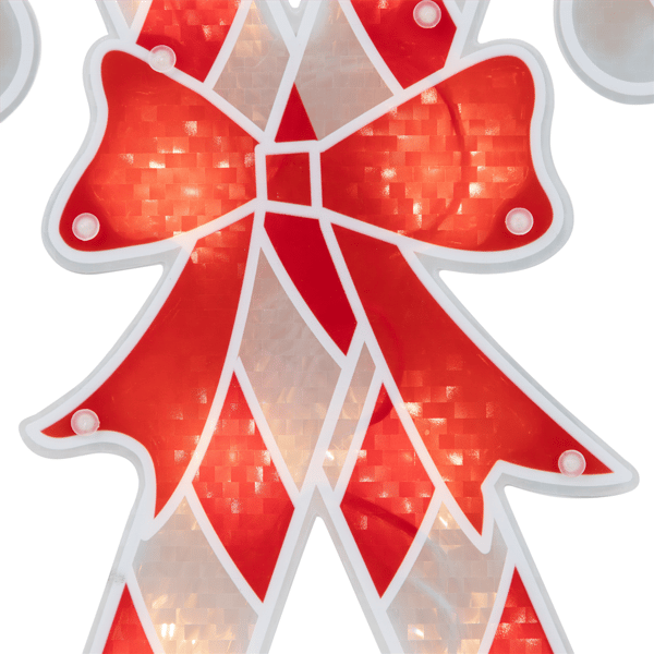 Northlight Candy Cane Christmas Window Silhouette