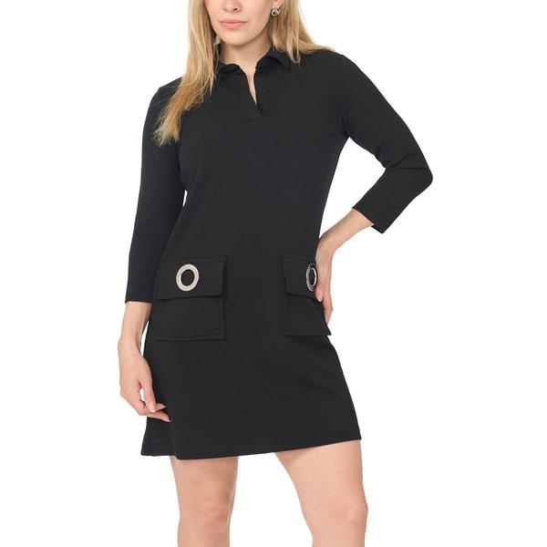Petites MSK 3/4 Sleeve Grommet Pocket Dress - image 