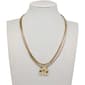 Ashley Layered Strands Gold-Tone Flower Pendant Necklace - image 1