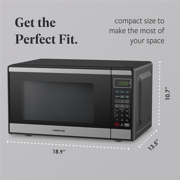 Farberware® 0.9 cu. ft. Black 900-Watt Countertop Microwave Oven