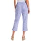 Petite Emily Daniels Pull On Damask Side Slit Capris - image 2