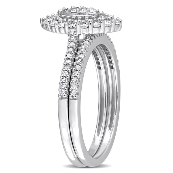 Diamond Classics™ 14kt. White Gold 1/2ctw. Diamond Halo Set
