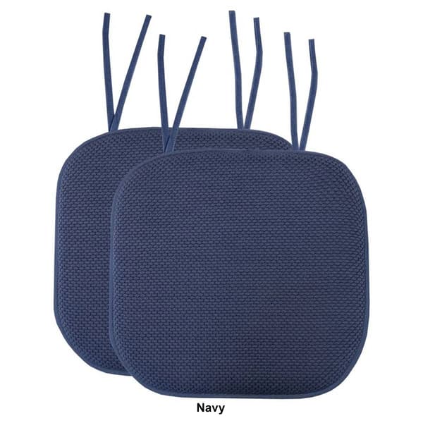 Sweet Home Collection Honeycomb Memory Foam Chair Pads w/ Ties