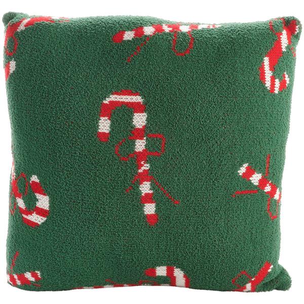 All Over Candy Cane Decorative Pillow - 16x16 - image 