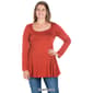 Plus Size 24/7 Comfort Apparel Poised Long Sleeve Swing Tunic - image 10