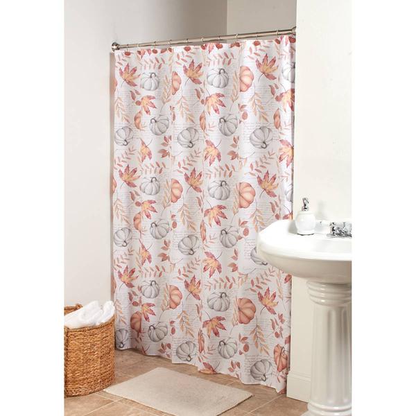 Jackie Shower Curtain with Resin Hooks