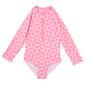 Toddler Girl Kensie Girl Geo Floral Rash Guard One Piece Swimsuit - image 1