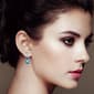 Haus of Brilliance Blue Topaz Diamond Dangle Earrings - image 2