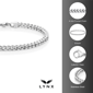 Mens Lynx Stainless Steel 4mm Foxtail Chain Bracelet - image 4