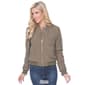 Womens White Mark Long Sleeve Bomber Jacket - image 2