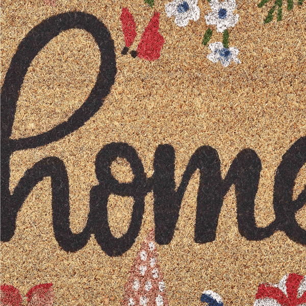 VCNY Home Home Floral Outdoor Coir Doormat