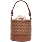 Tommy Bahama Raffia & Woven Drawstring Convertible Bucket Bag - image 5
