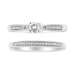 Haus of Brilliance Diamond Classic Engagement Ring Bridal Set - image 2
