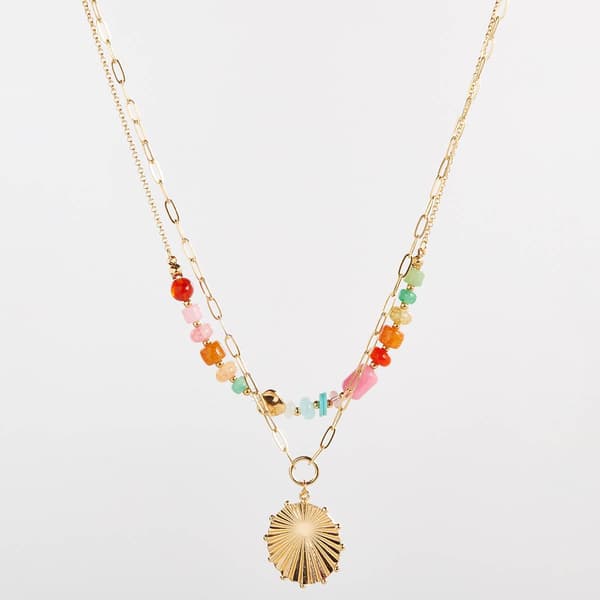 Ashley Cooper(tm) 2 Row Layered Pendant Necklace - image 