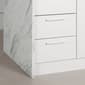 South Shore Myro Faux White Marble Kitchen Island - image 5