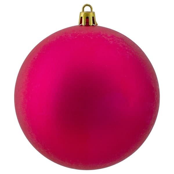 Northlight Seasonal 12ct. Magenta Christmas Ball Ornaments