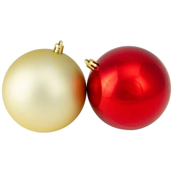 Northlight Seasonal 50ct. 2-Finish Christmas Ball Ornaments