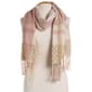 Womens Vince Camuto Textured Color Block Feather Soft Scarf - image 1