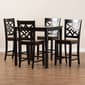 Baxton Studio Nicolette Two-Tone Brown Wood 5pc. Pub Set - image 8