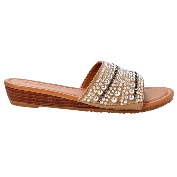 Womens New @titude Pearl Slide Sandals