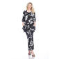Womens White Mark 2pc. Head to Toe Floral Set - image 1